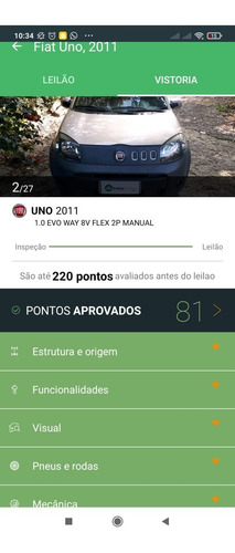 Uno Way 2012 - Completo - 110 Mil Km