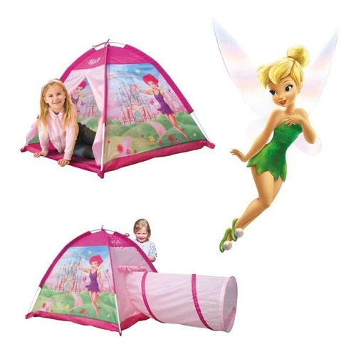 Carpa Thinker Bell Princesas Castillo Túnel Plegable Iplay