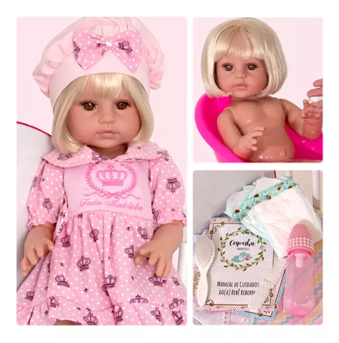 Boneca Reborn Baby Dolls Adora Realista Barata - Cegonha Reborn