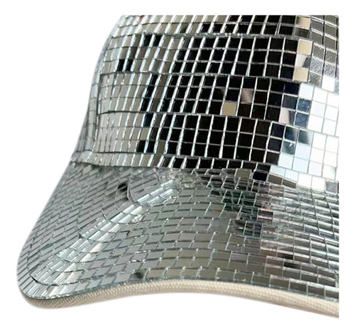 Gorra Puntiaguda Con Espejo Y Bola De Discoteca