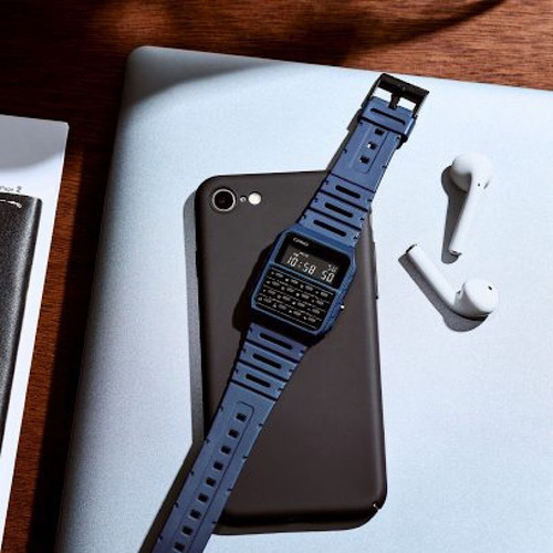 Reloj Calculadora Clasico Casio Ca-53w-1 Relojesymas Azul Wf-2b