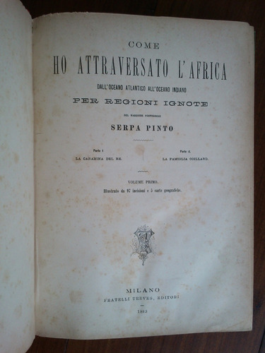 Imagen 2 de 6 de Come Ho Attraversato L´ Africa - Serpa Pinto 1883 Italiano