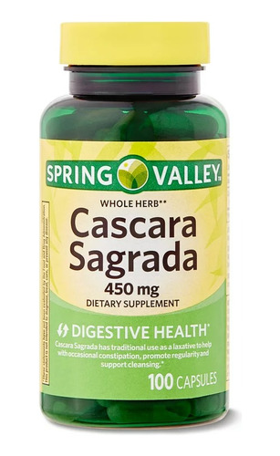 Cascara Sagrada 450mg 100 Caps Laxante Estreñiento 