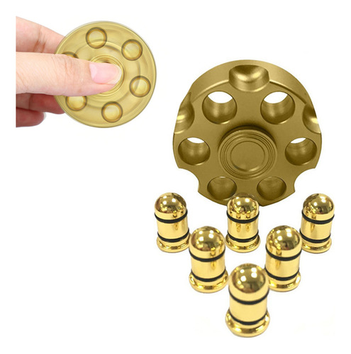 Revólver Design Relieve Stress Toy Fidget, Desmontable, Edc