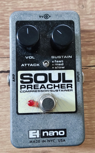 Pedal Electro Harmonix Soul Preacher Compresor Sustainer