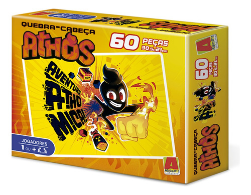 Quebra-cabeça Turma Do Athos 60 Peças - Algazarra