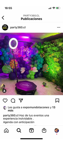 Imagen 2 de 3 de Arriendo Camara 360 Para Eventos