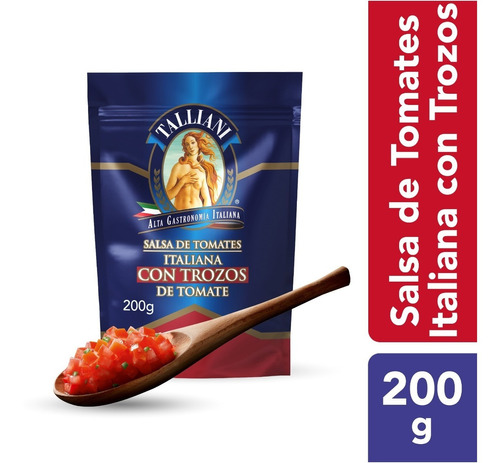 Salsa De Tomates Con Trozos Italiana Talliani 200g