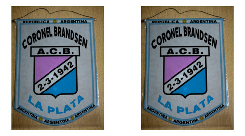 Banderin Grande 40cm Asociación Coronel Brandsen La Plata