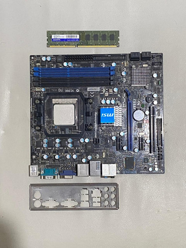 Motherboard Msi + Amd Athlon Ii + 2gb Ram Negro (Usado)