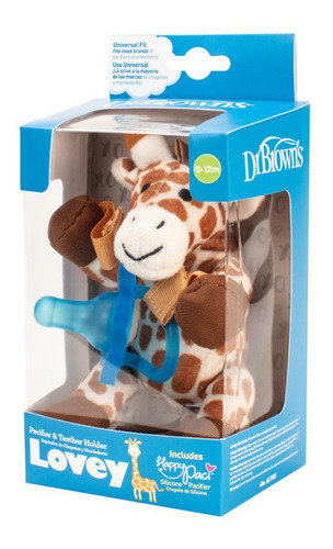 Imagen 2 de 3 de Chupón + Peluche De Jirafa Dr. Browns