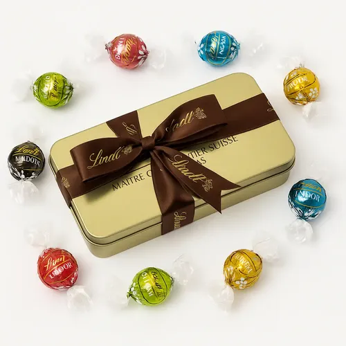 Lata Presente Lindt Lindor com 10 Trufas Sortidas | MercadoLivre