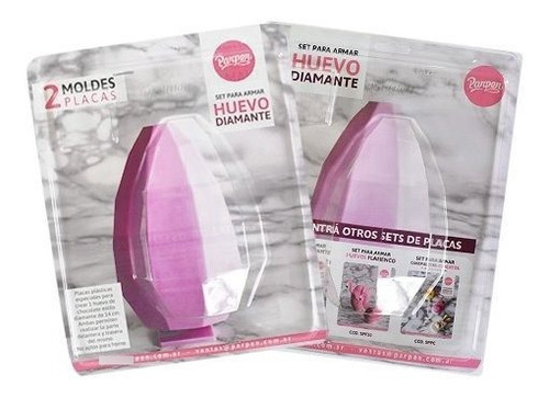 Imagen 1 de 7 de Set De 2 Moldes Placas - Diamantes De 14 Cm - Parpen