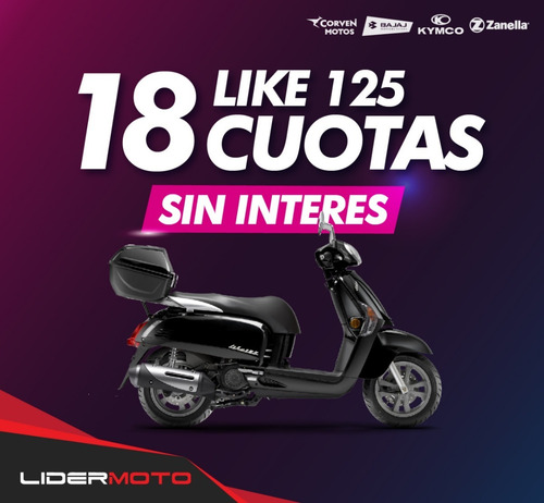 Imagen 1 de 14 de Kymco Like 125 Financiacion Sin Interes Tarj De Credito