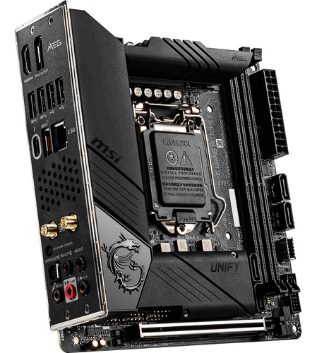 Msi Meg Z490i Unify Lga 1200 Mini-itx Motherboard