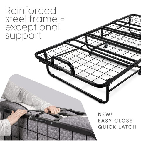 Cama Plegable Deluxe Individual Con Colchón De Espuma Blanco Nombre Del Diseño