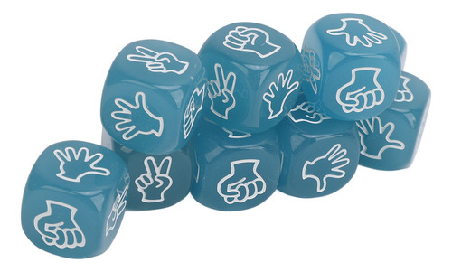 Juego De Dados De Papel Rock Scissors, 10 Unidades, Finger G