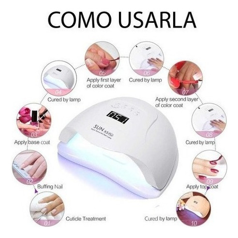 Secador De Uñas Led Profesional 48 Watts Led Uv Manicure