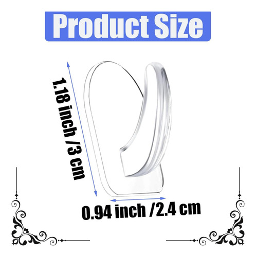 40 Ganchos Adhesivos Transparentes Reutilizables Para Pared