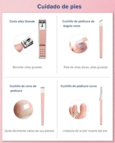Manicura Y Pedicura 18 En 1 Iforu Set Manicura Profesional