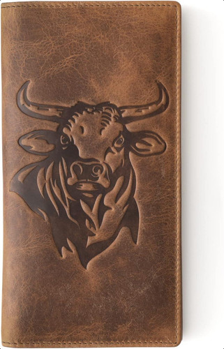 Cartera Occidental Rodeo Bull Gama Media Oeste Hombre. Funda