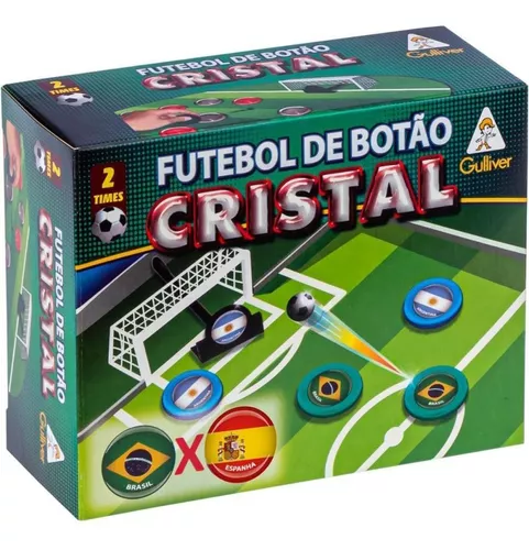 Jogo Futebol de Botão Cristal Brasil x Espanha Gulliver