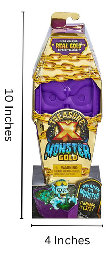 Treasure X Monster Figura Dorada De 5 Pulgadas Paquete De 2