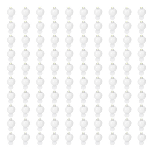 Mini Lámparas Led Redondas Con Forma De Globo Blanco, 100 Un