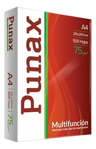 Resma A4 Punax 75grs X500 Hojas X5 Ledesma