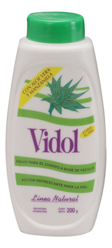 Vidol Polvo Fecula Para El Cuerpo X 200g Aloe Y Manzanilla