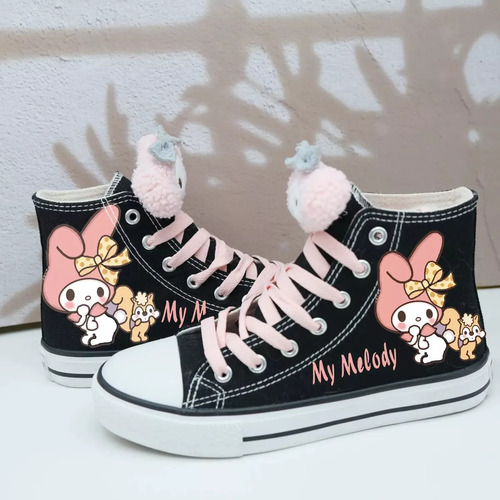 Zapatos De Lona Kuromi Sanrio My Melody Cinnamoroll Girl