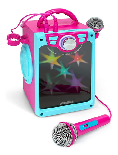 Karaoke Para Niños Con Luces De Discoteca 2 Microfonos