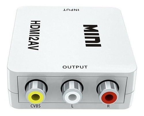 Conversor Hdmi A Rca Tv Audio Video Cable Adaptador Consolas