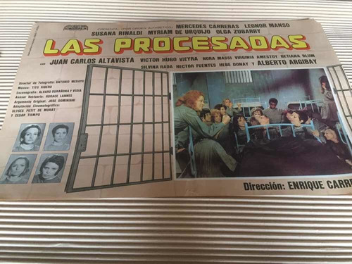 Poster Las Procesadas N° 4- Manso Rinaldi De E. Carreras