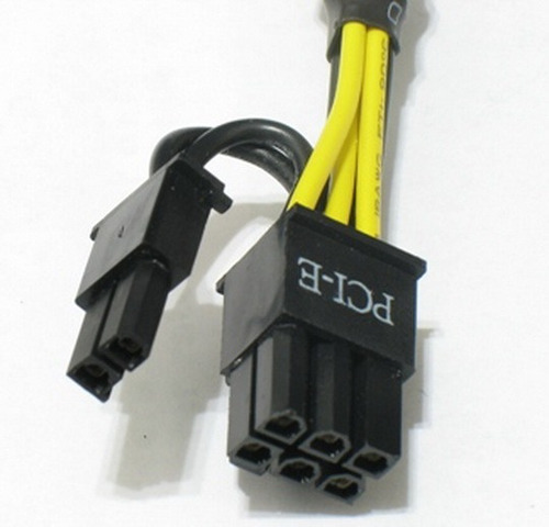Molex A  6 Pin - Molex A 8 Pin - Cable 6+2 Tarjeta Grafica