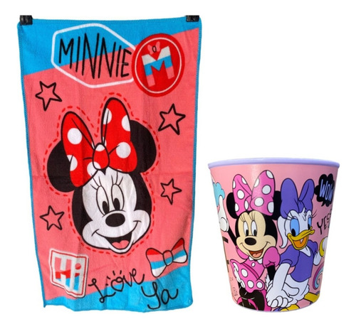 Set 2 Piezas Toalla 30x50cm Con Vaso Parvulo