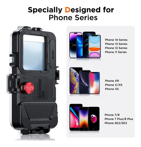 Funda Protectora Impermeable Para Buceo Submarino 98ft/30m