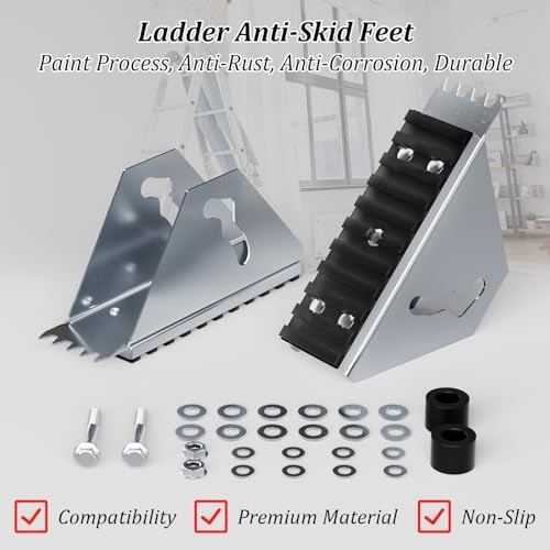 Paquete De 2 Patas De Escalera De Extensión, Pies De Extensi