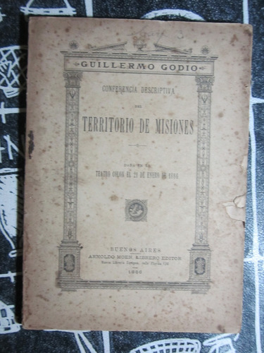 Territorio De Misiones - Guillermo Godio - Ed.buenos Aires