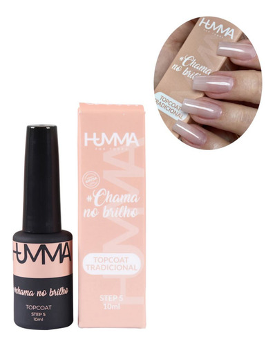Humma Gel Base Aumenta Durabilidade E Topcoat Selante Brilho