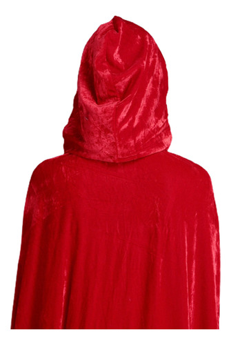 Capa De Papá Noel De Navidad Con Capucha Roja