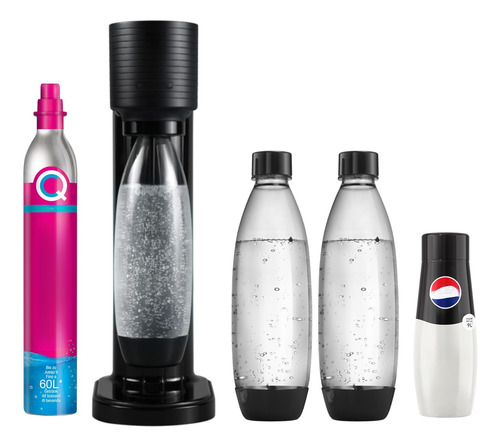 Carbonatador Com Cilindro De Co2 +garrafa De Plástico+xarope