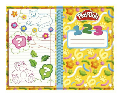 Play Doh Set Creat Y Aprende, Incluye Mantel, Adhesivos, 5