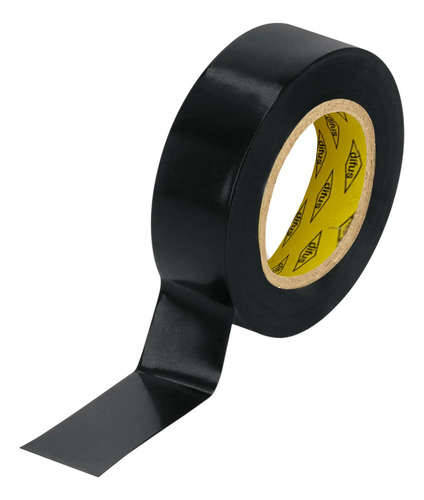 10 Pack Cinta De Aislar Aislante Difus 9m De Largo Negra Negro Aislante