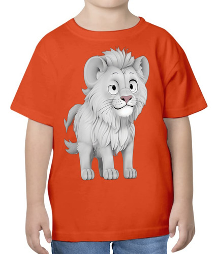 Playera Para Niño (4-7 Años) Bebé Leon