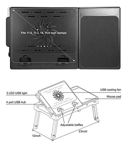 Moclever - Mesa Para Computadora Portátil Para Cama, Bandeja