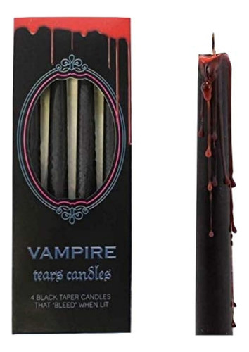 Something Different Vampire Tears Black Candles - Juego De 4