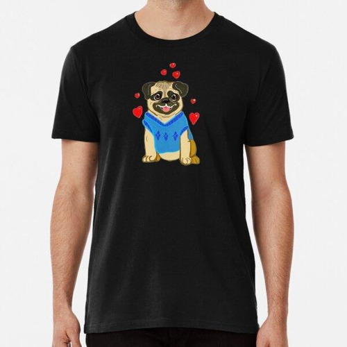 Remera Pug Love Algodon Premium