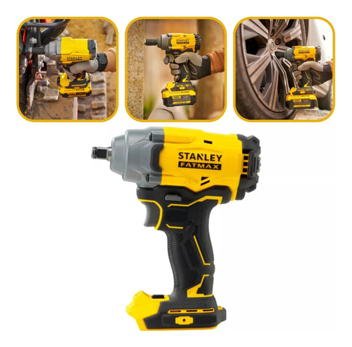 Chave De Impacto 1/2 + 2 Baterias 20v 4ah Sbw920b Stanley