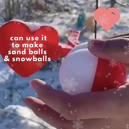 5 Clips Para Hacer Bolas De Nieve Con Forma De Corazón Al